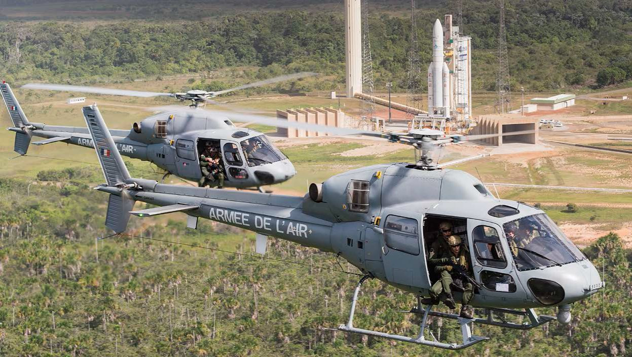 Las Fuerzas Armadas francesas protegen cada lanzamiento del Ariane