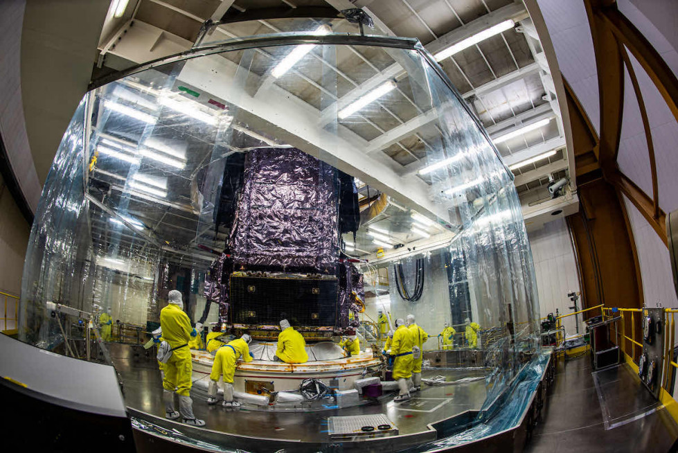 James Webb en el Ariane 5. Foto ESA.