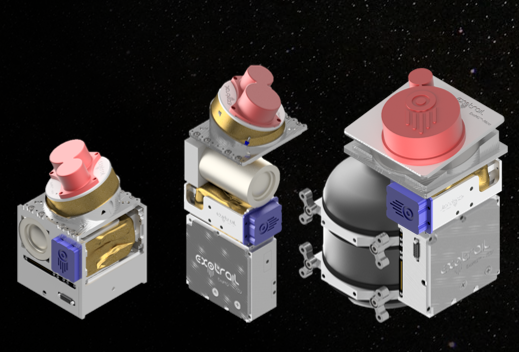 Ilustración de las diferentes configuraciones de los sistemas ExoMG. Foto Exotrail