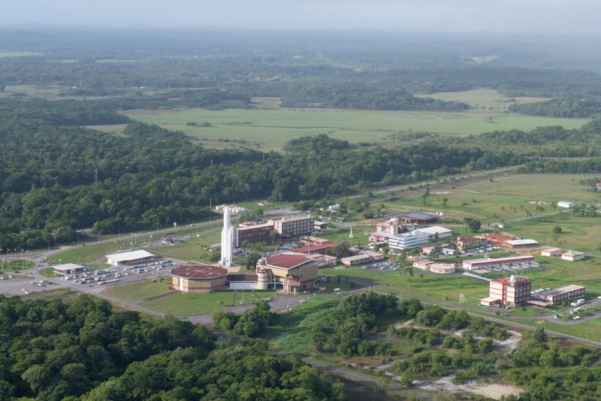 Centro espacial europeo en la Guayana Francesa. Foto ESA