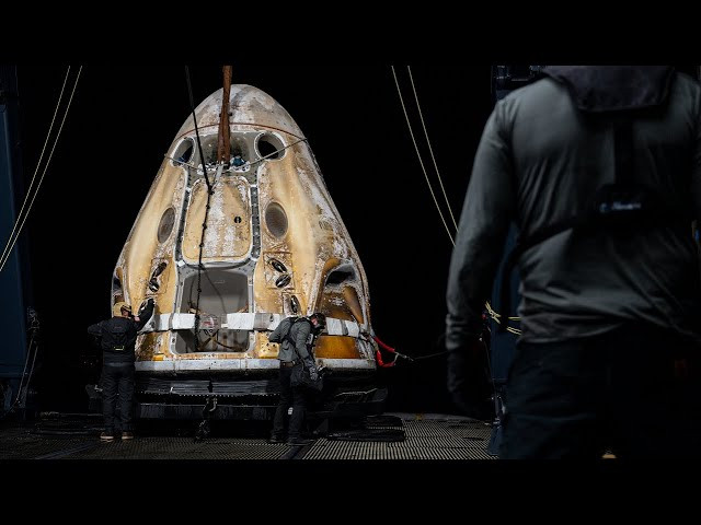 NASA's SpaceX Crew-6 Mission Splashes Down (Official NASA Broadcast)