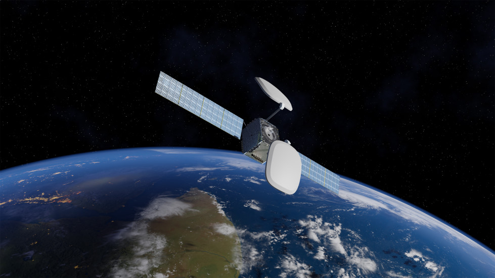 Artists impression of the IS 45 HummingSat platform