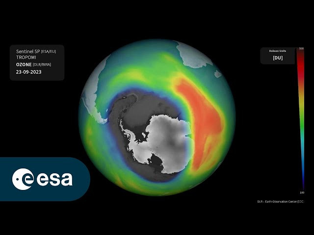 Ozone hole as monitored by the German Aerospace Center