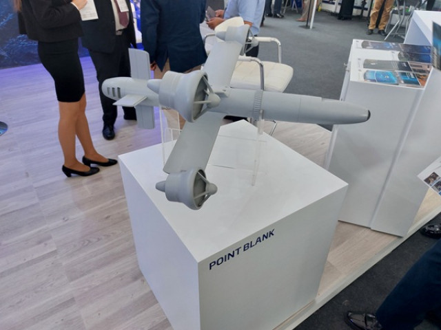 Israel Aerospace Industries expone en la feria peruana Sitdrone su nuevo dron kamikaze Point Blank