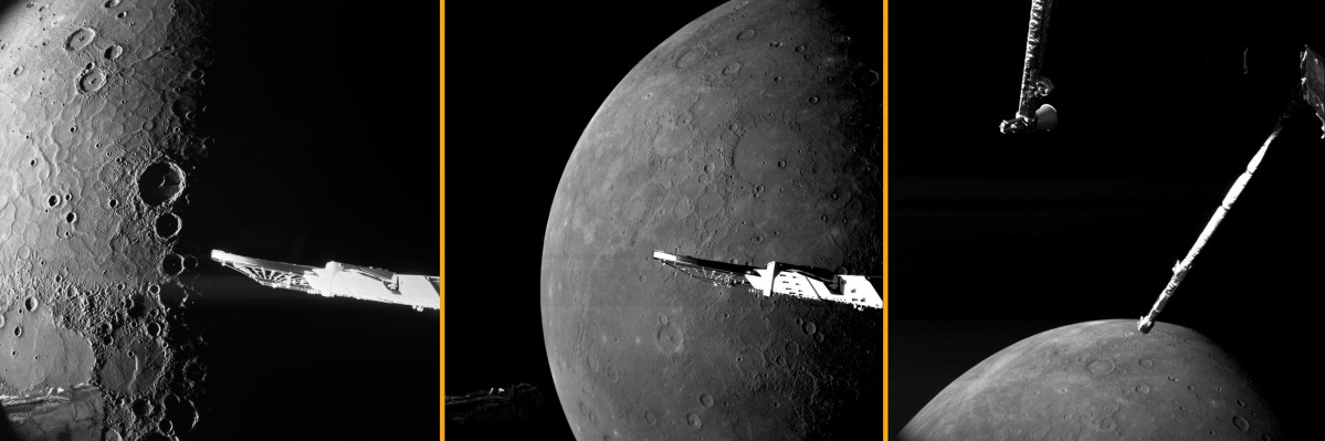 Best images from BepiColombo s sixth Mercury flyby pillars